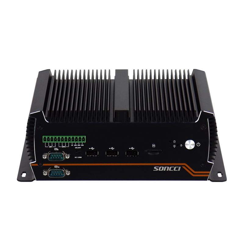 soncci SCI-S5010C10 Dual-Netzwerk-Port 10 serielle Schnittstelle GPIO Wide Voltage Fanless Embedded Industriecomputer