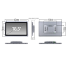 soncci SCD-A185WG 18,5" voll flacher Industriemonitor aus Aluminiumlegierung